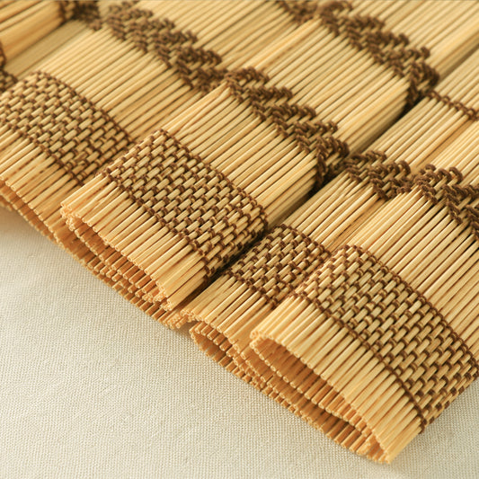 Natural Bamboo Roman Shades ,Cordless Custom-Made