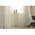 VOGOL Semi-shade Cotton and Linen Elegant Embroidery Solid White Sheer Window Curtains/Drapes/Panels/Treatments ,Set of 2