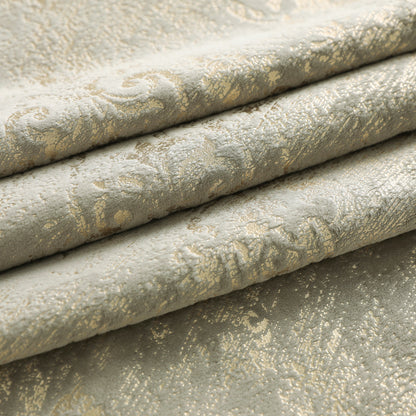 Custom-Made Gold Foil Velvet Waterfall Valance