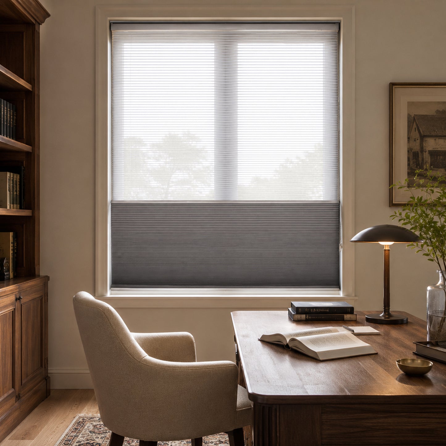 Custom-Made Cordless Blackout Honeycomb Cellular Shades