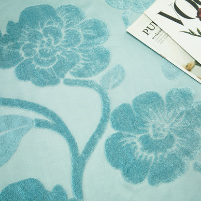 Custom-Made Vintage Jacquard Sheer Waterfall Valance