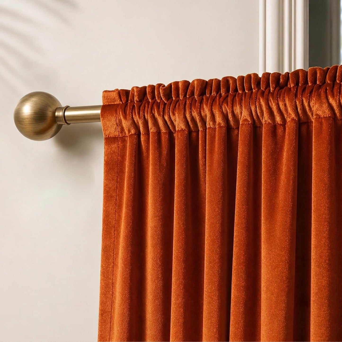 Custom-Made Solid Velvet Room Darkening Curtains
