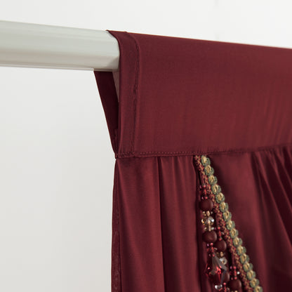 Custom-Made Solid Sheer Waterfall Valance