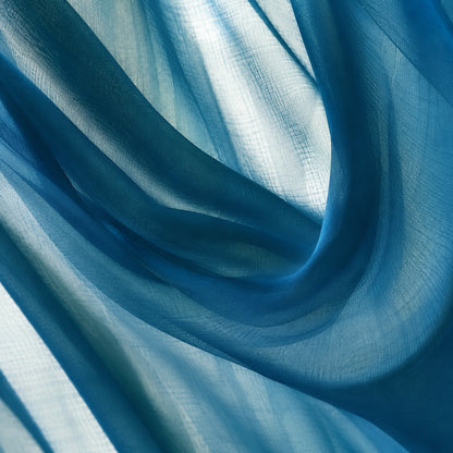 Custom-Made Solid Sheer Waterfall Valance