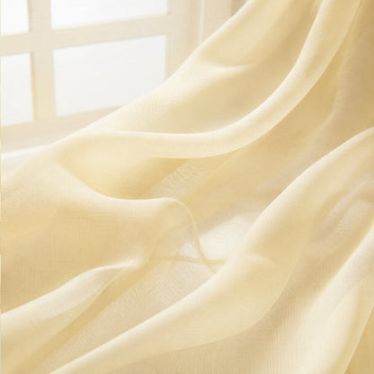 Custom-Made Solid Sheer Waterfall Valance