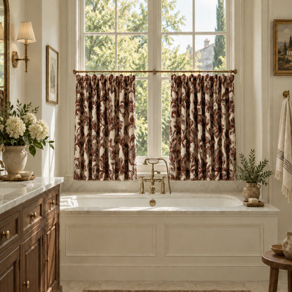 Vintage Floral Cafe Curtains