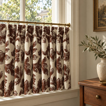 Vintage Floral Cafe Curtains