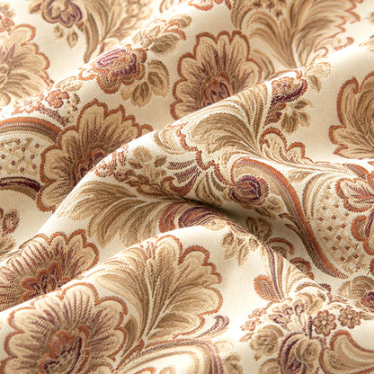 Custom-Made Damask Jacquard Waterfall Valance
