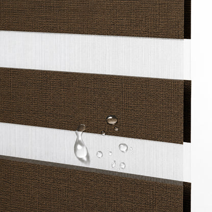 Custom-Made Dual-Layer Zebra Sheer Shades