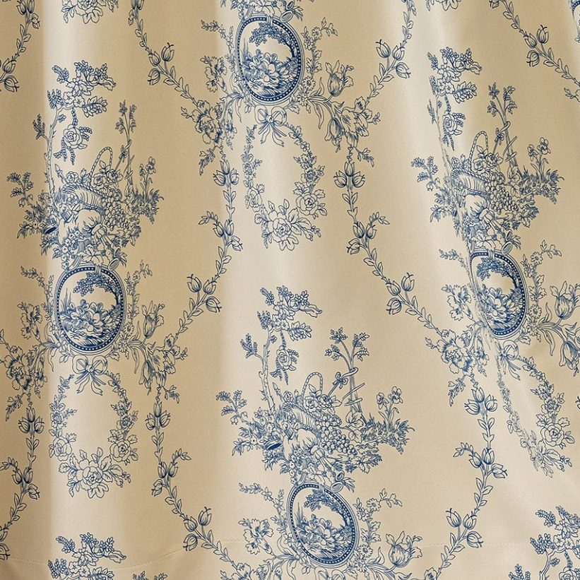 Vintage Floral Cafe Curtains