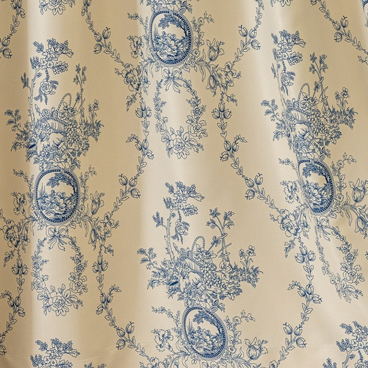 Vintage Floral Cafe Curtains
