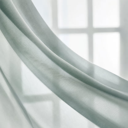 Custom-Made Solid Sheer Waterfall Valance