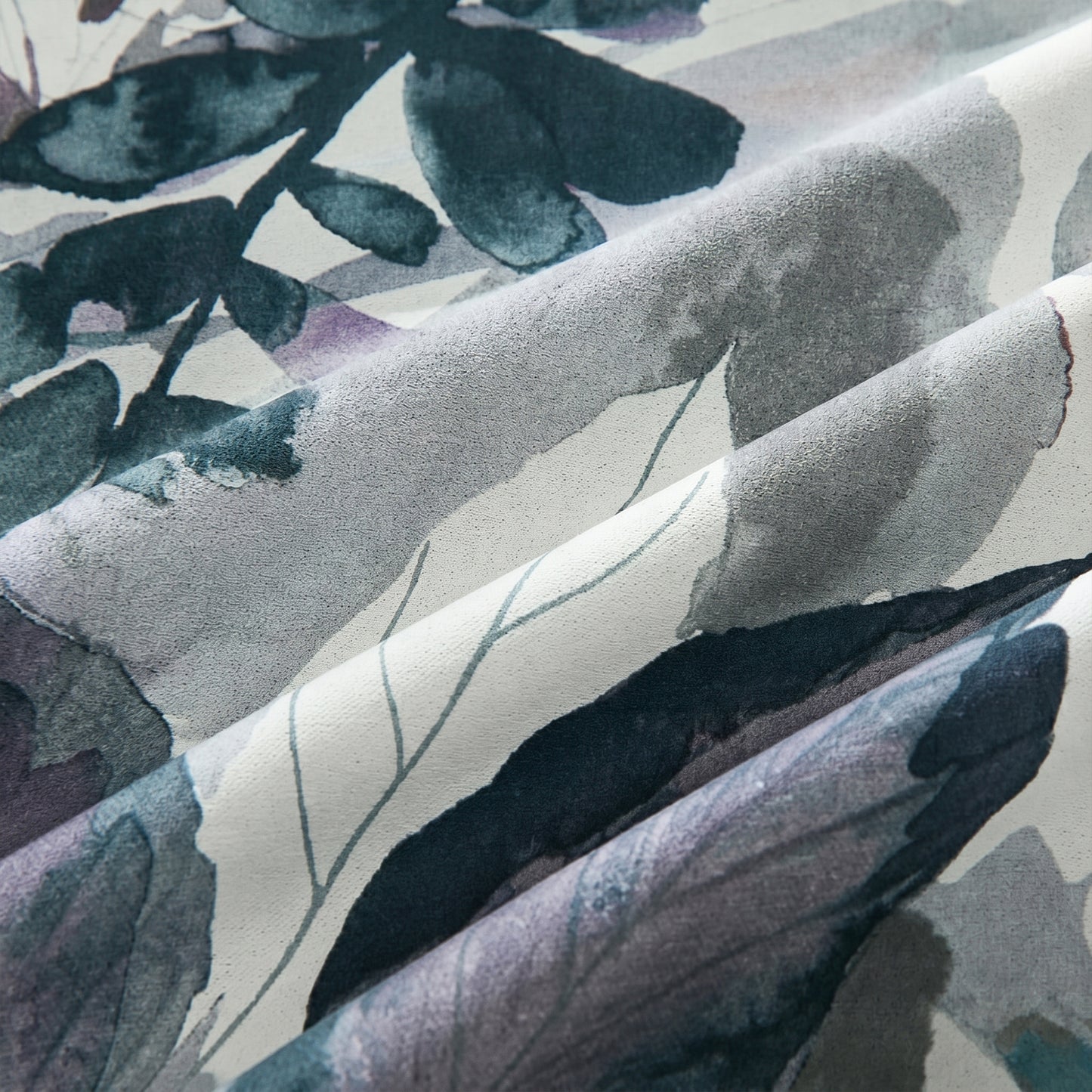 Custom-Made Vintage Leaf Print Room Darkening Curtains