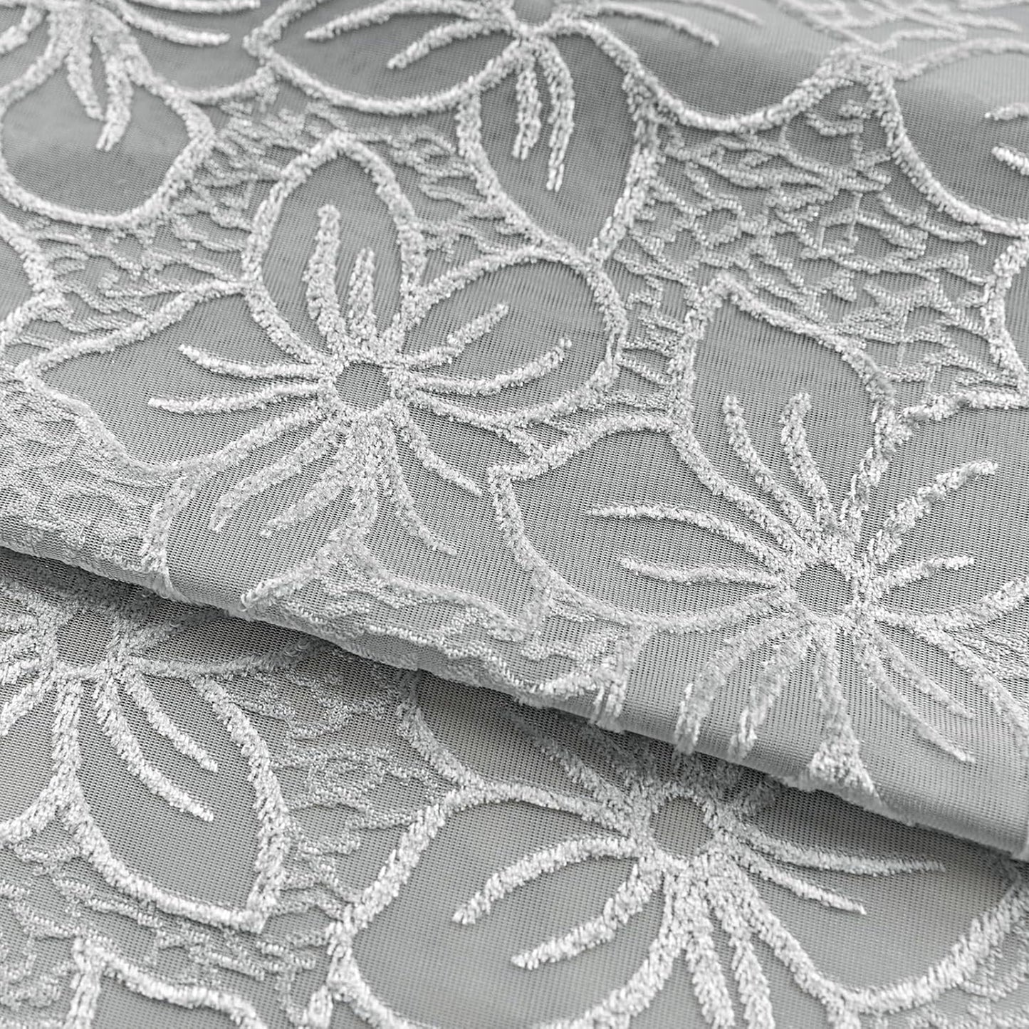 Custom-Made Country Style Floral Jacquard Sheer Curtains