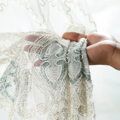 Custom-Made Vintage Light Luxury Embroidered Sheer Curtains