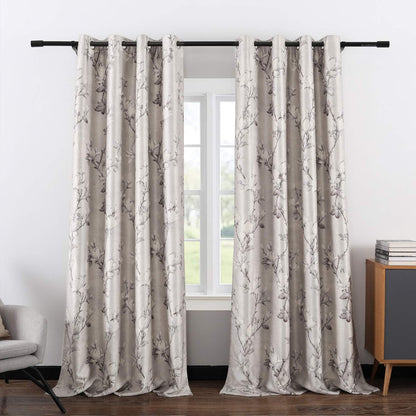 Custom-Made Country Floral Print Room Darkening Curtains