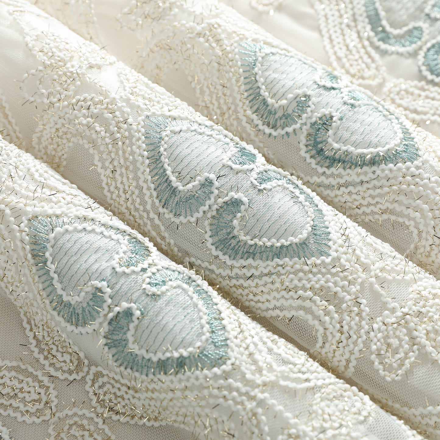 Custom-Made Vintage Light Luxury Embroidered Sheer Curtains