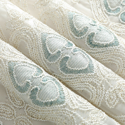 Custom-Made Vintage Light Luxury Embroidered Sheer Curtains