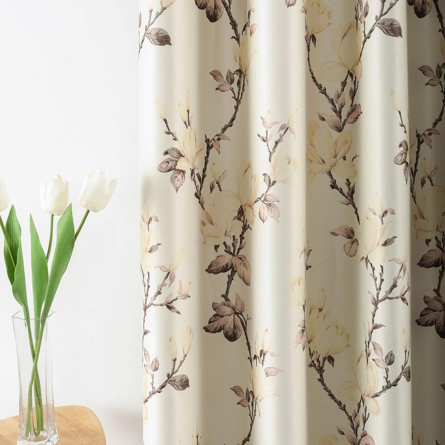 Custom-Made Country Floral Print Room Darkening Curtains