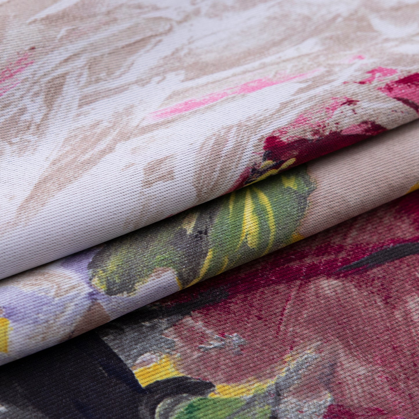 Custom-Made Vintage Large Floral Print Room Darkening Curtains