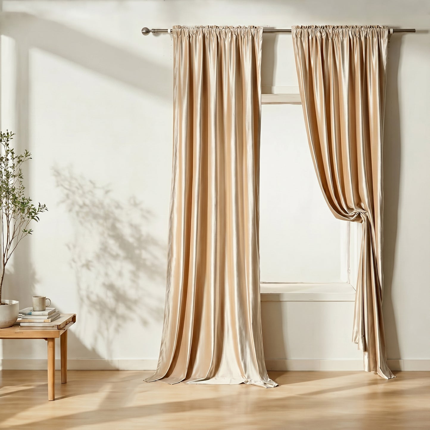 Custom-Made Solid Velvet Room Darkening Curtains