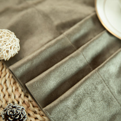 Custom-Made Solid Velvet Room Darkening Curtains