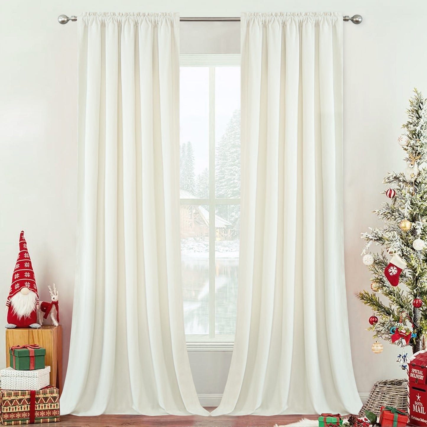 Custom-Made Solid Velvet Room Darkening Curtains