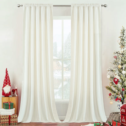 Custom-Made Solid Velvet Room Darkening Curtains