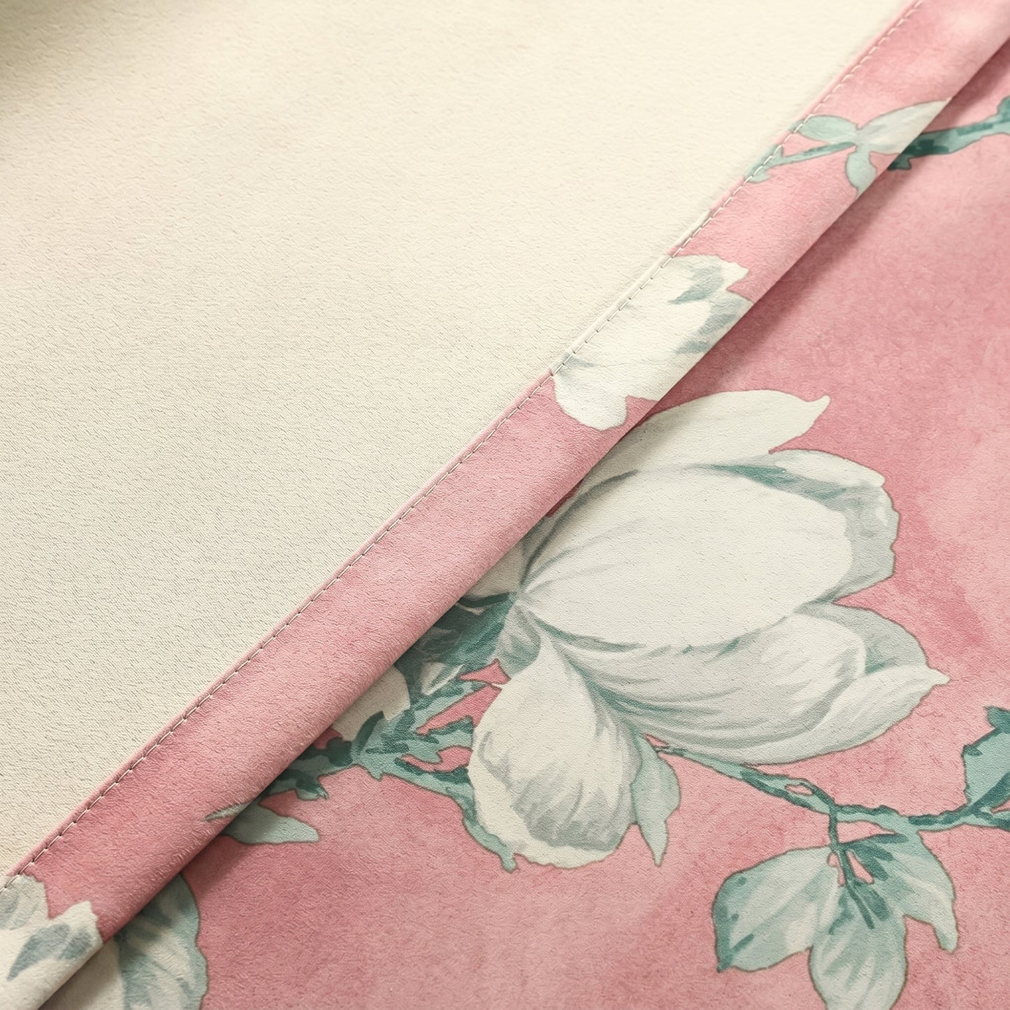 Custom-Made Country Floral Print Room Darkening Curtains