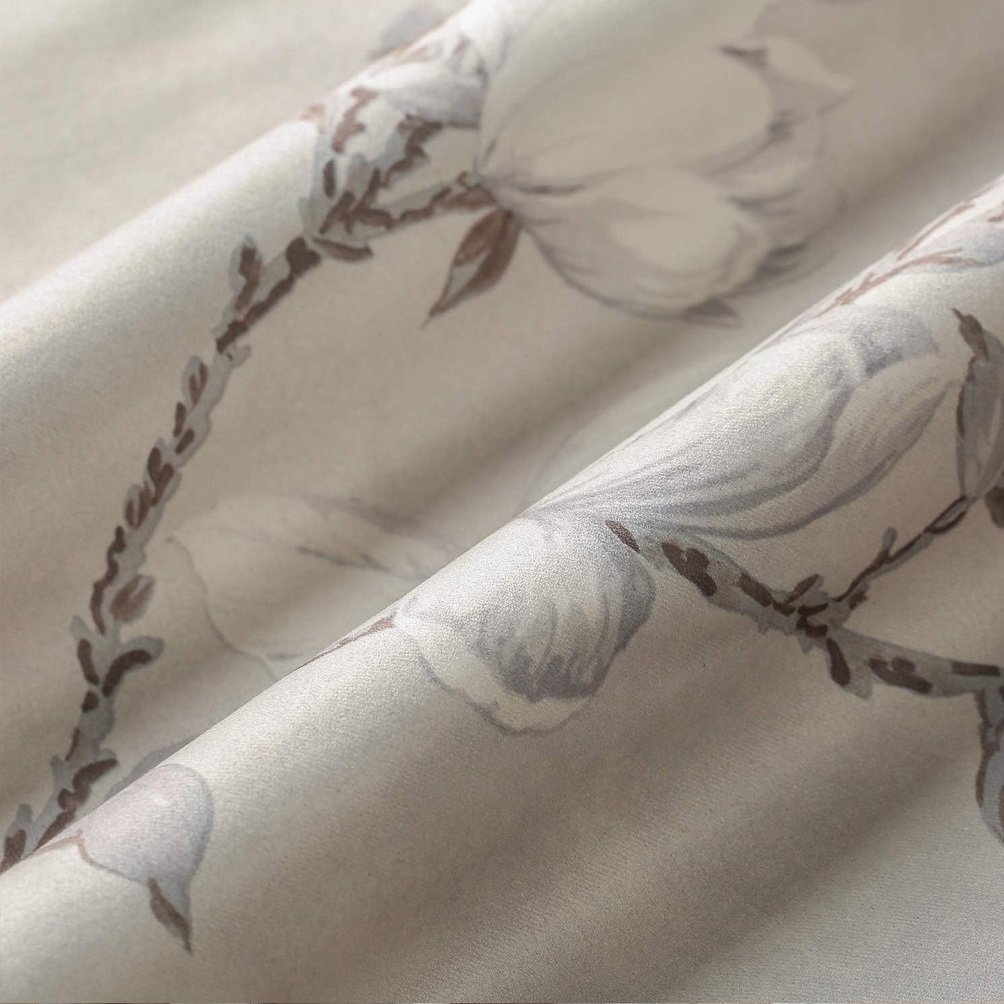 Custom-Made Country Floral Print Room Darkening Curtains