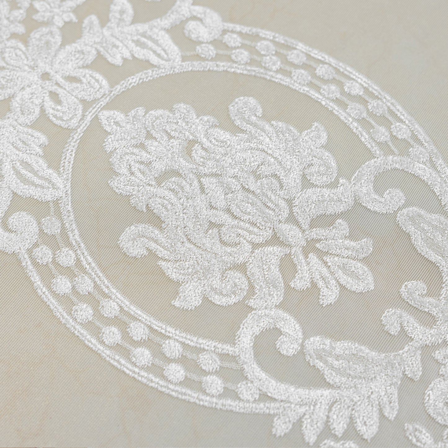 Custom-Made Vintage Jacquard Sheer Curtains