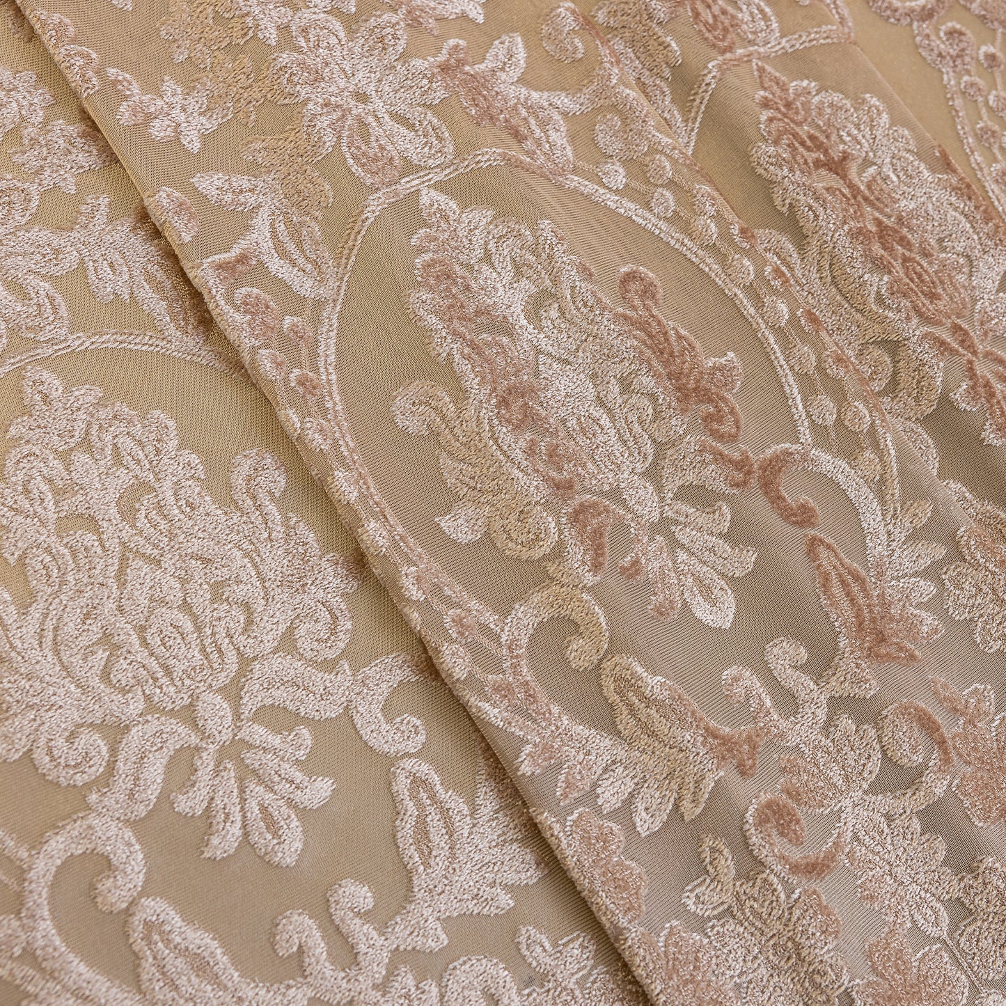 Custom-Made Vintage Jacquard Sheer Curtains