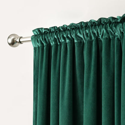 Custom-Made Solid Velvet Room Darkening Curtains