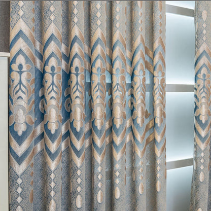 Custom-Made Jacquard Damask Sheer Curtains