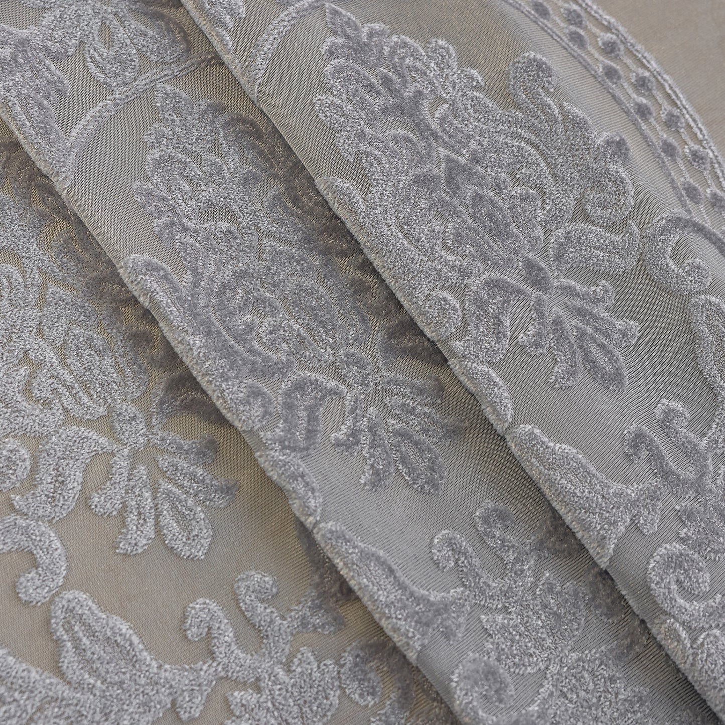 Custom-Made Vintage Jacquard Sheer Curtains