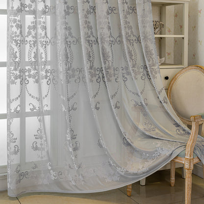 Custom-Made Vintage Jacquard Sheer Curtains