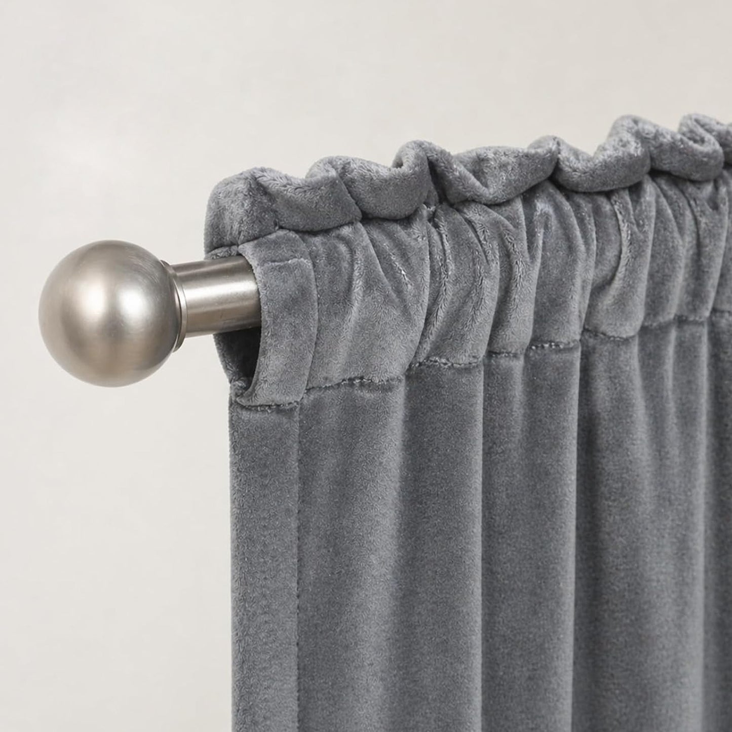 Custom-Made Solid Velvet Room Darkening Curtains