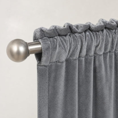 Custom-Made Solid Velvet Room Darkening Curtains