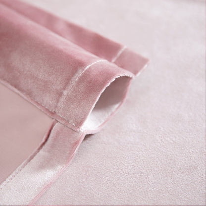 Custom-Made Solid Velvet Room Darkening Curtains
