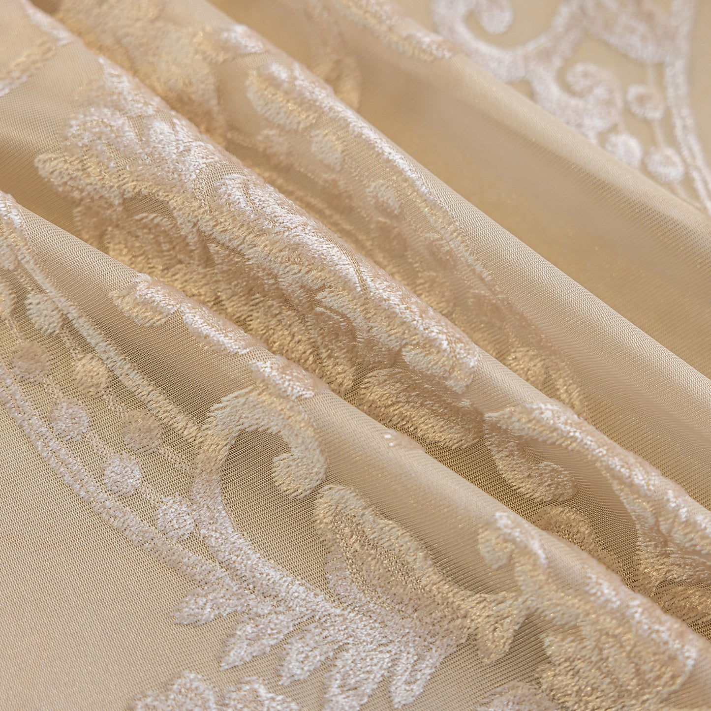 Custom-Made Vintage Jacquard Sheer Curtains
