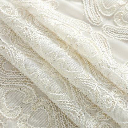 Custom-Made Vintage Light Luxury Embroidered Sheer Curtains