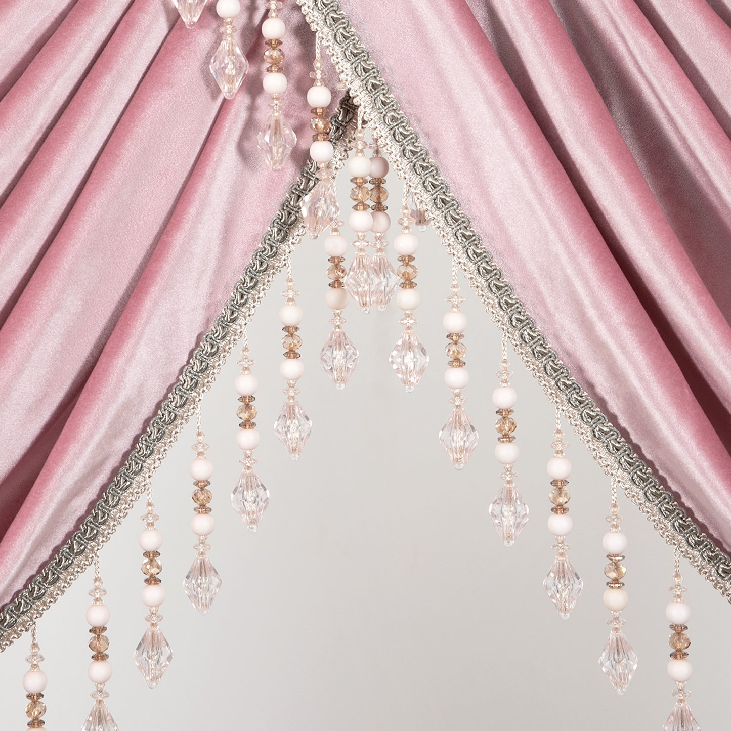 Custom-Made Solid Velvet Waterfall Valance