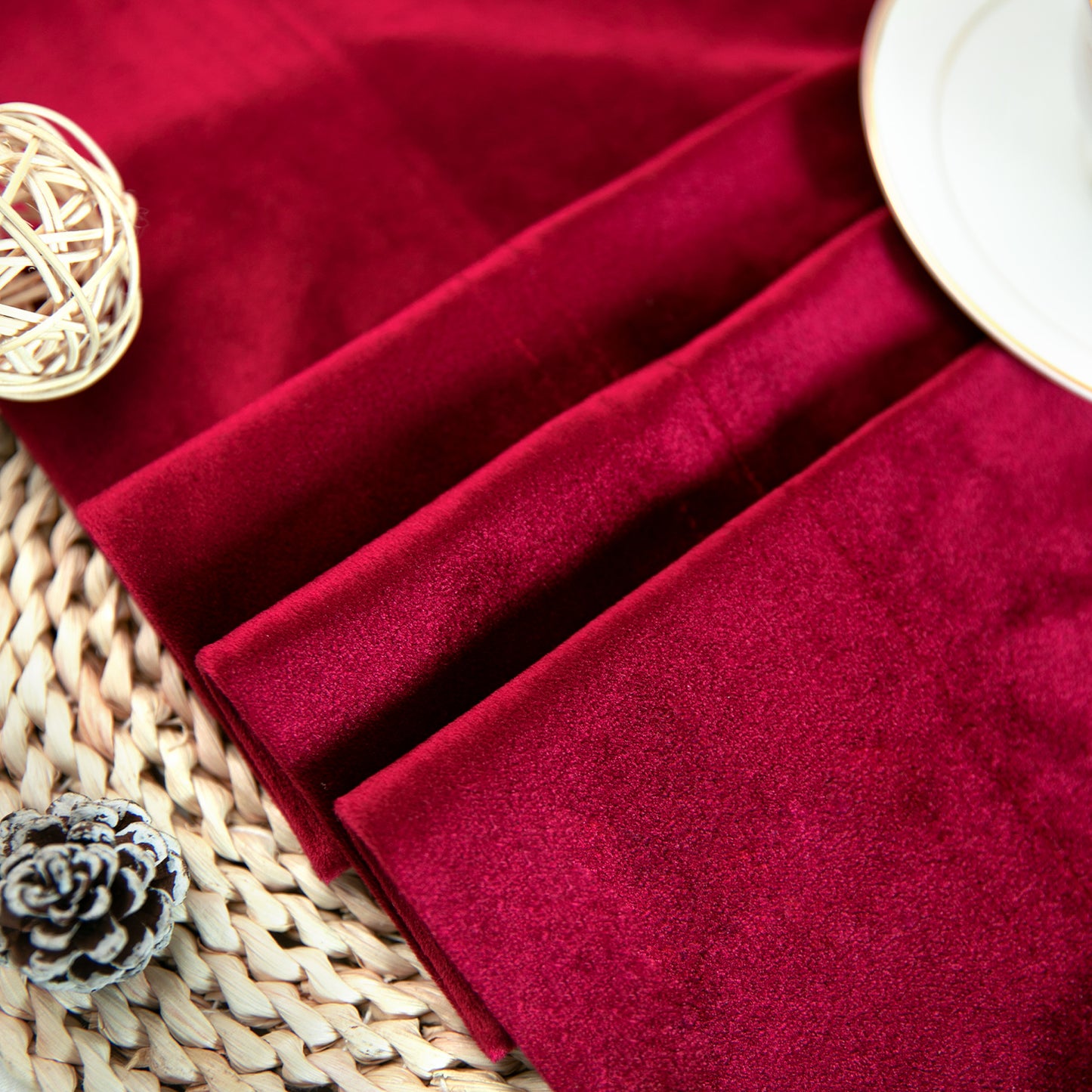 Custom-Made Solid Velvet Room Darkening Curtains