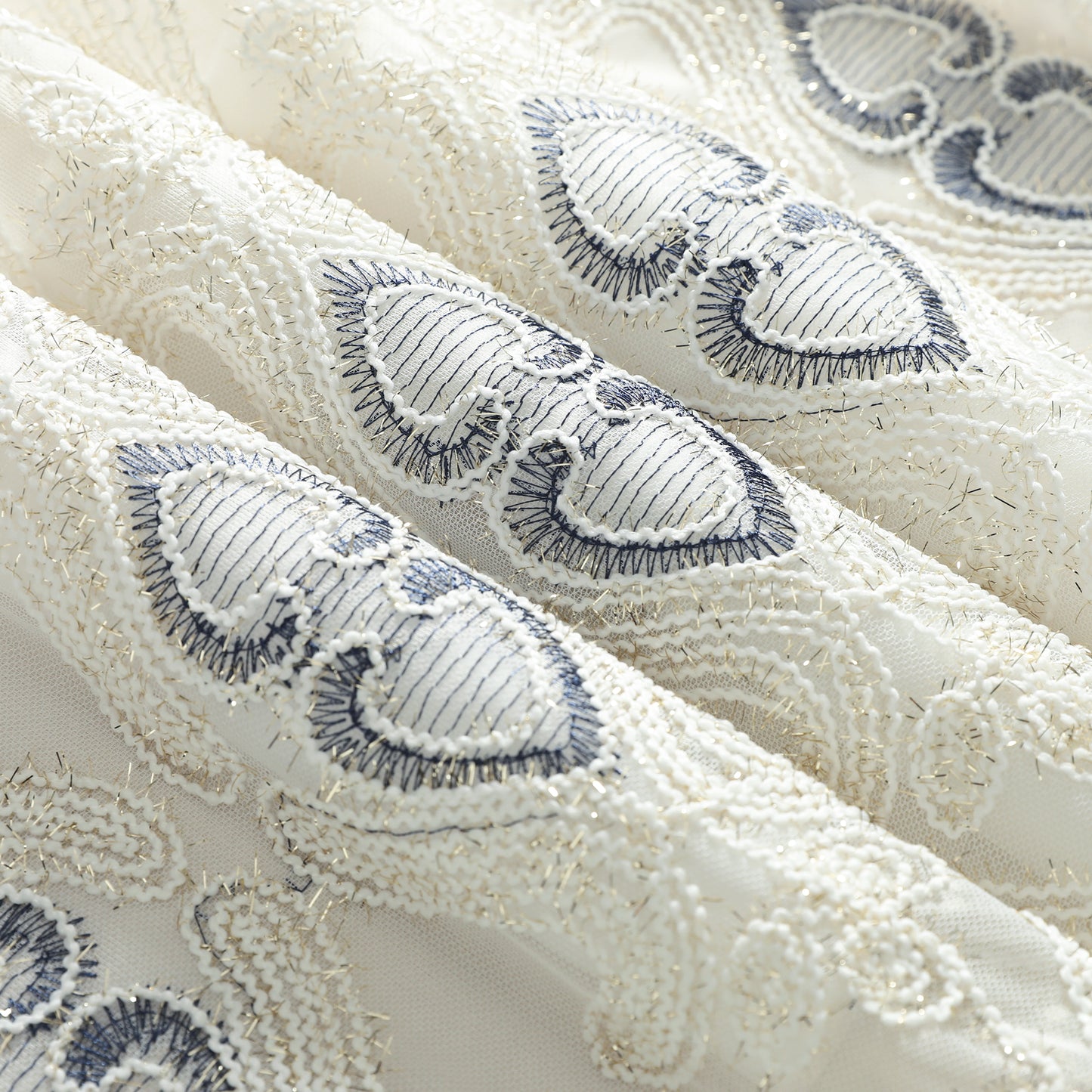 Custom-Made Vintage Light Luxury Embroidered Sheer Curtains