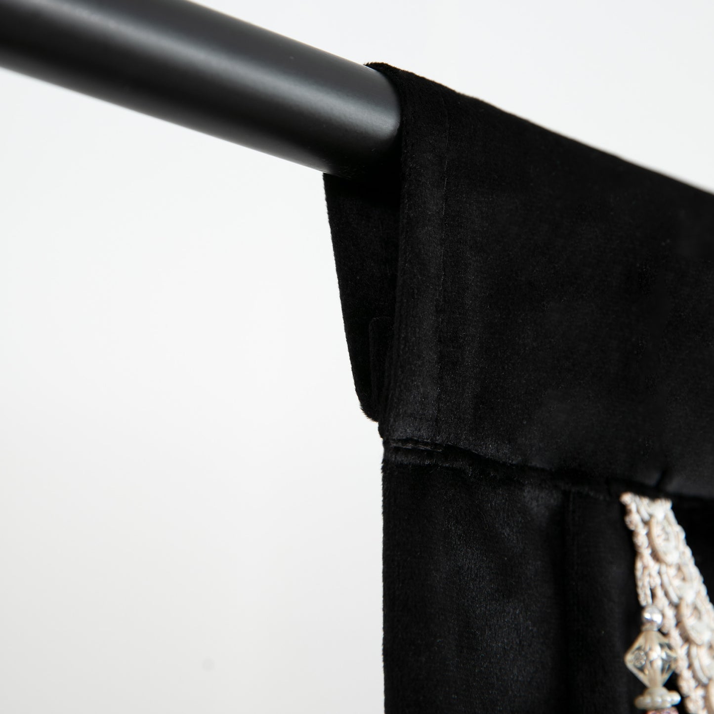Custom-Made Solid Velvet Waterfall Valance