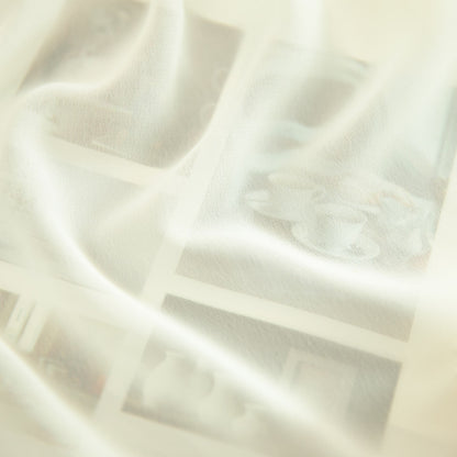 Custom-Made Solid Sheer Waterfall Valance